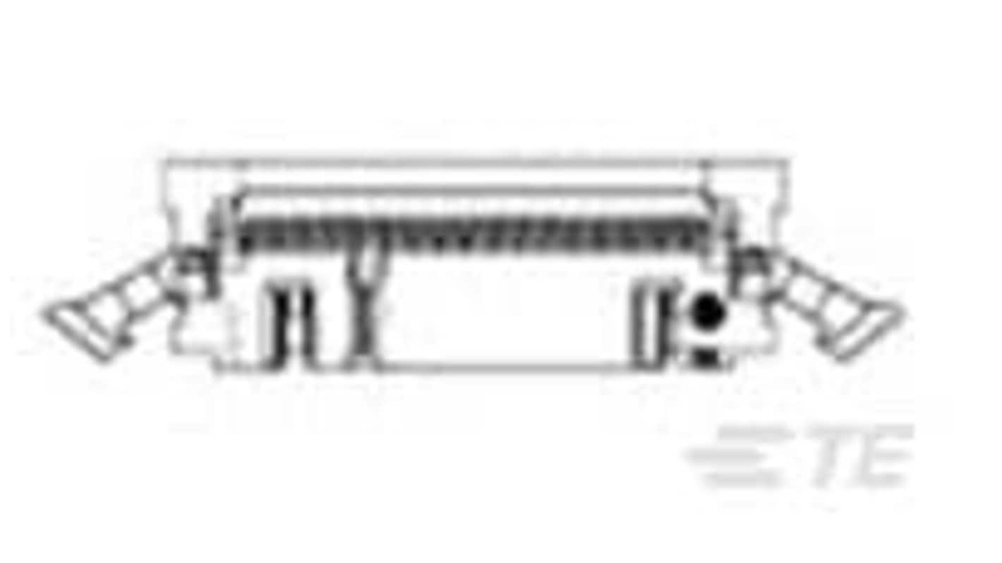 TE Connectivity, AMP-LATCH, 2-111506-5 2.54mm Pitch 44 Way Vertical Male FPC Connector, Vertical Contact