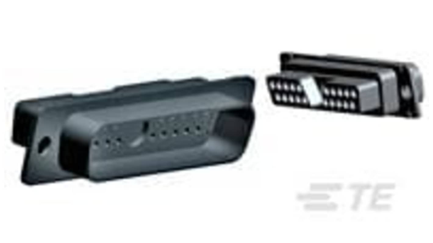 TE Connectivity AMPLIMITE 21 Way Panel Mount D-sub Connector Plug, with Screw Holes