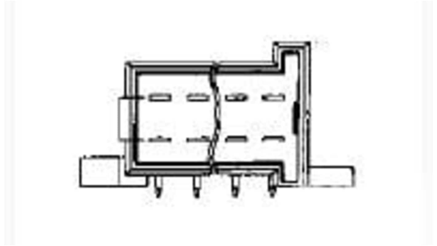 TE Connectivity, 828801 Automotive Connector Black PCB Mount 828801-1