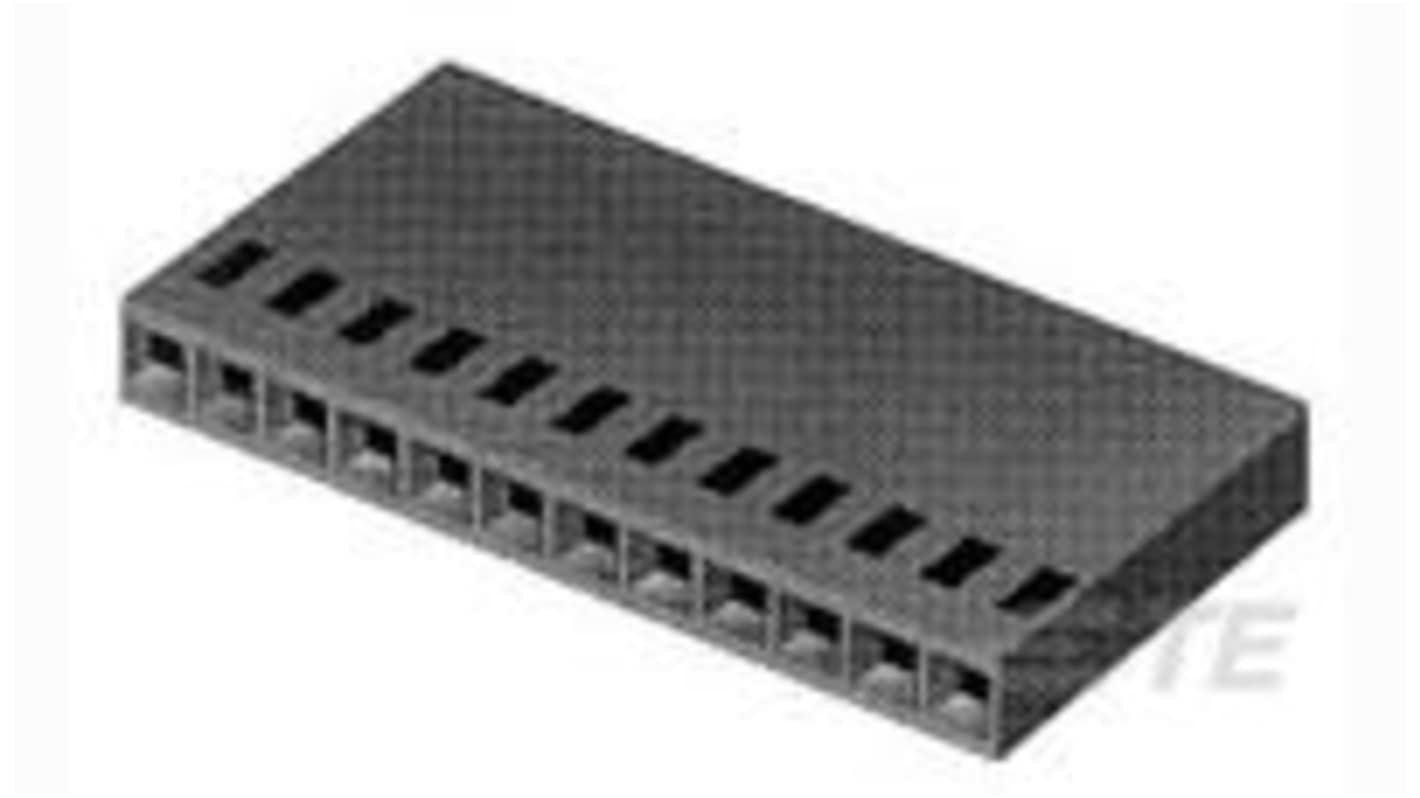 TE Connectivity, AMPMODU Receptacle PCB Header, 2.54mm Pitch, 4 Way, 1 Row