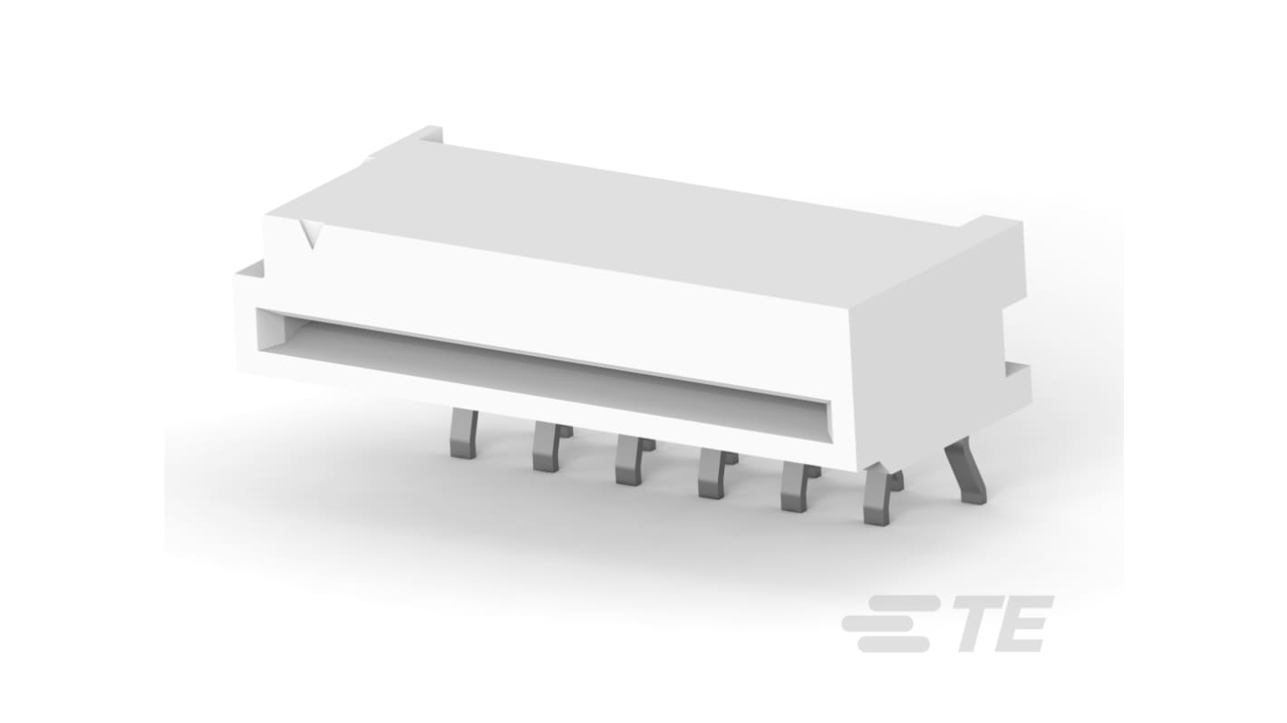 TE Connectivity FPC连接器, 母座, 12p, 1.25mm间距, PCB安装, 直角, FPC系列