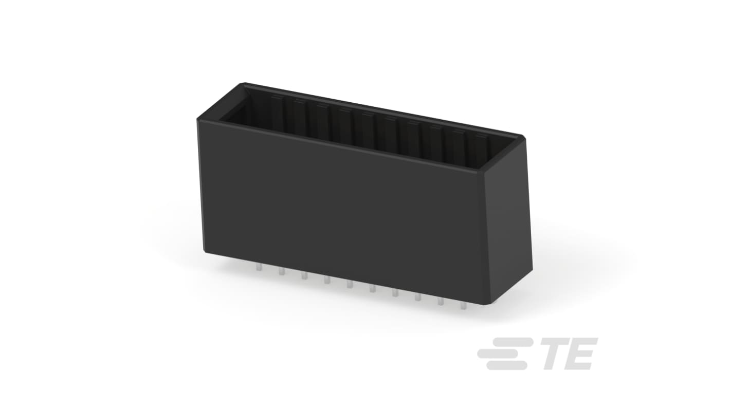 TE Connectivity Dynamic 3000 Series Series Vertical Board Mount PCB Header, 20 Contact(s), 3.81mm Pitch, 2 Row(s),