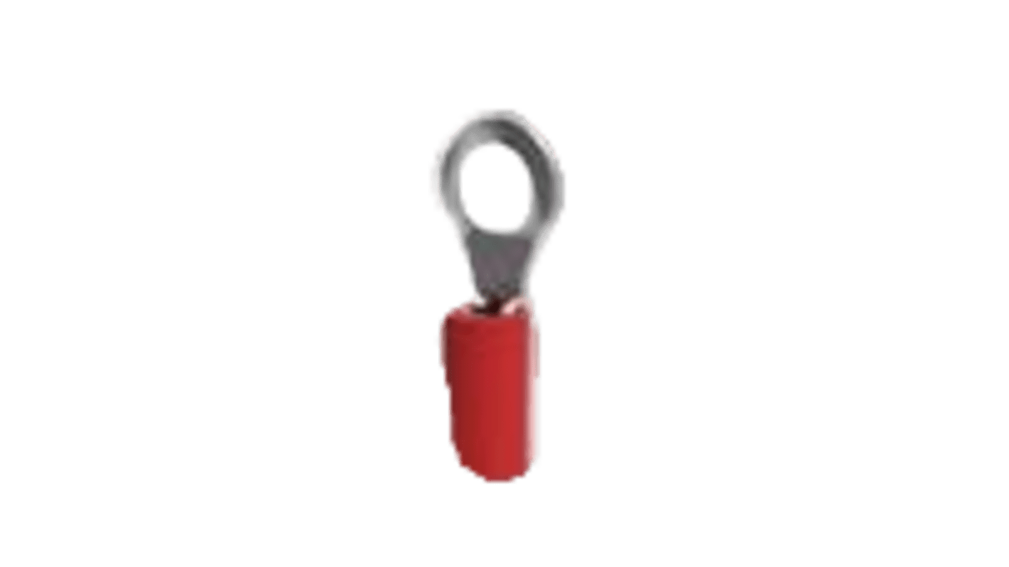 TE Connectivity, PIDG Insulated Ring Terminal, Red