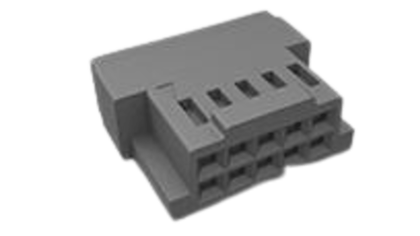 TE Connectivity FPC连接器, 母座, 18p, 2.54mm间距, 电缆安装, 直向, FPC系列