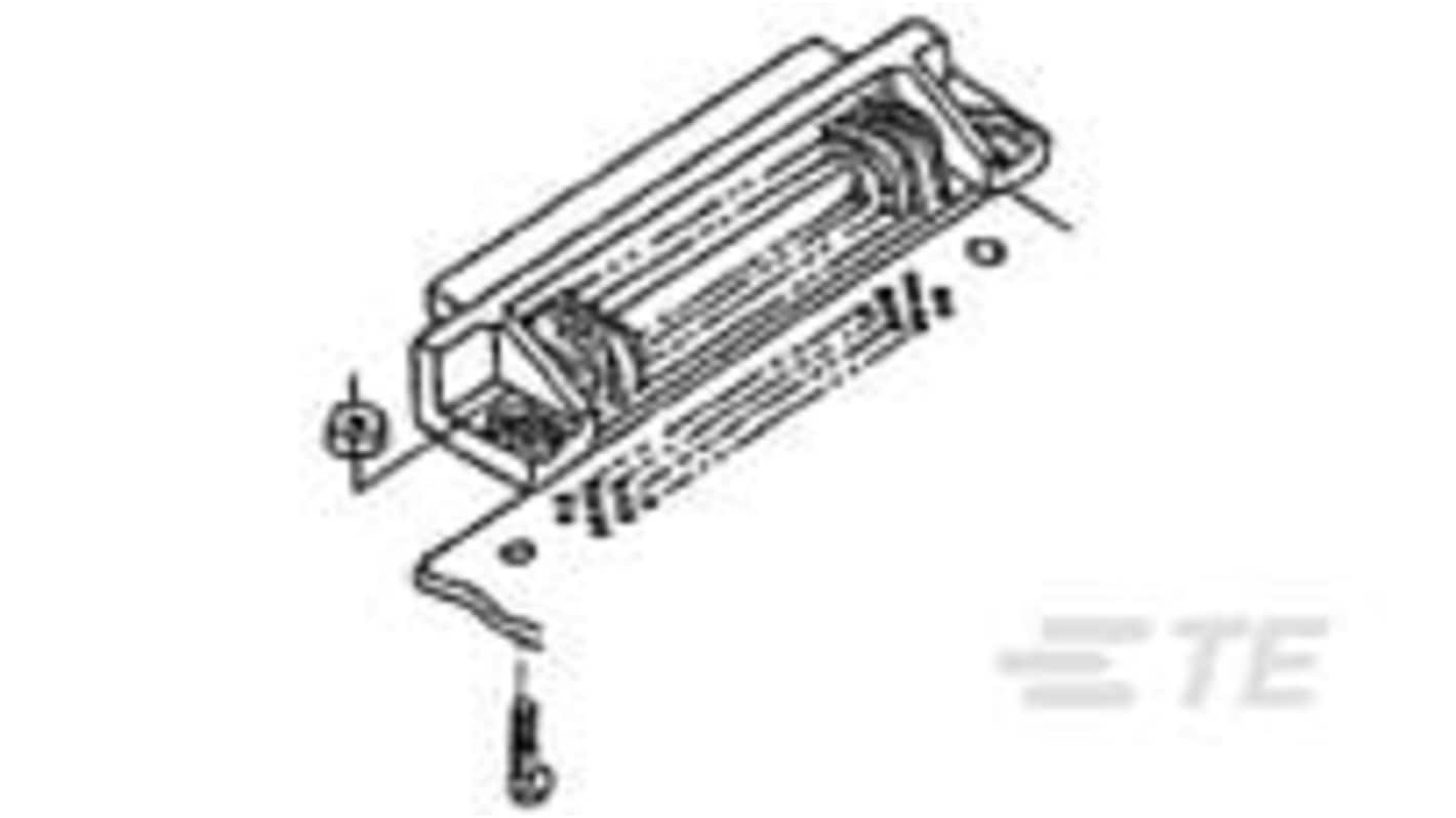 TE Connectivity AMPLIMITE .050 60 Way Vertical Panel Mount D-sub Connector