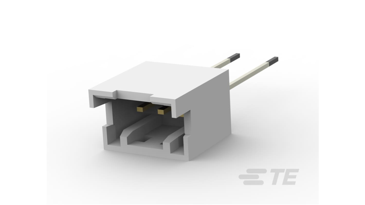 TE Connectivity 5-174 Series Vertical Board Mount PCB Header, 3 Contact(s), 2.5mm Pitch, 1 Row(s), Shrouded