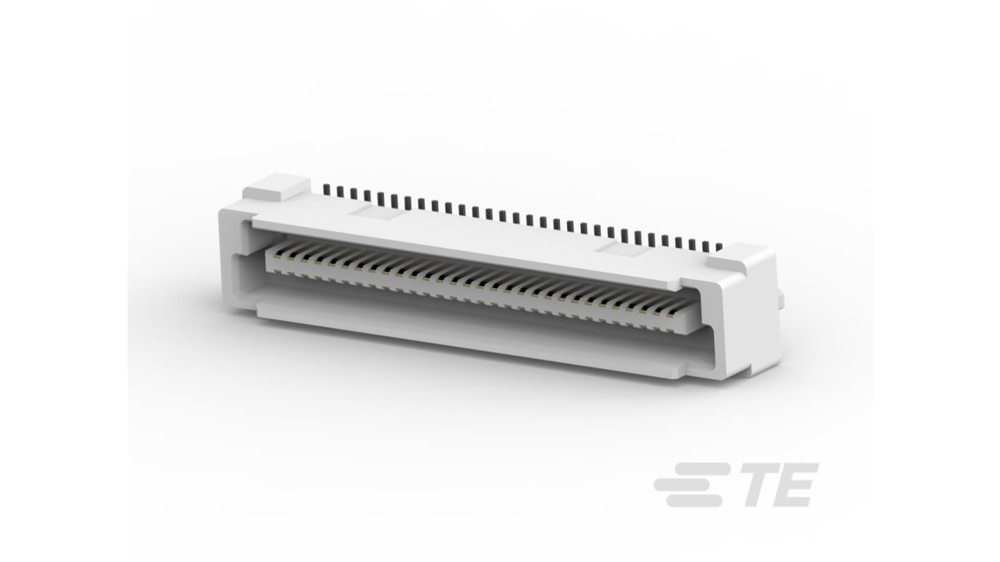 TE Connectivity 51790 Series Vertical Board Mount PCB Header, 60 Contact(s), 0.8mm Pitch, 2 Row(s), Shrouded