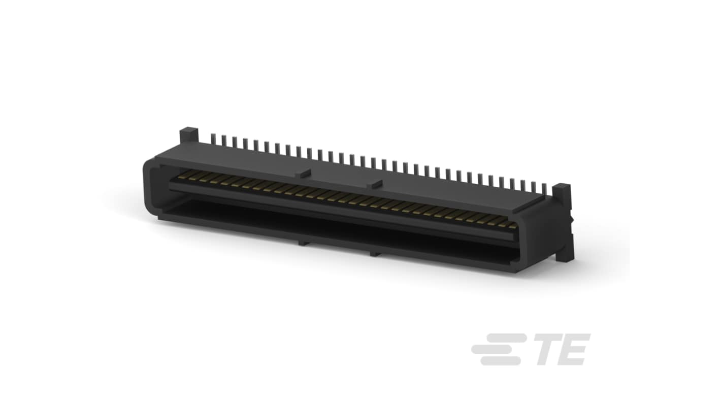 TE Connectivity 51468 Series Vertical Surface Mount PCB Header, 64 Contact(s), 1mm Pitch, 2 Row(s), Shrouded