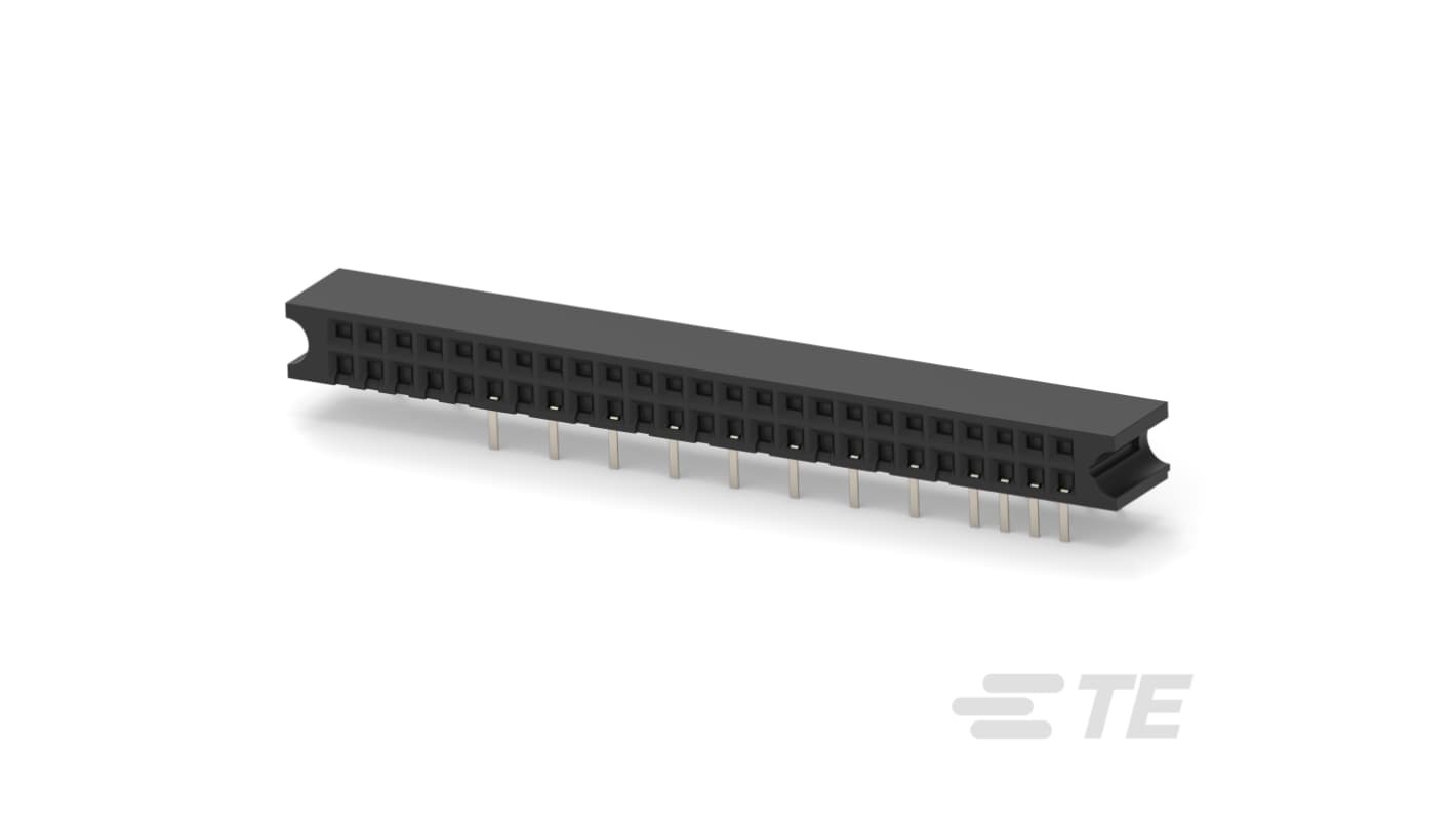 Gniazdo PCB 50 -pinowe 2 -rzędowe raster: 2.54mm Gniazdo do montażu na płytce drukowanej Kąt Proste Montaż na płytce