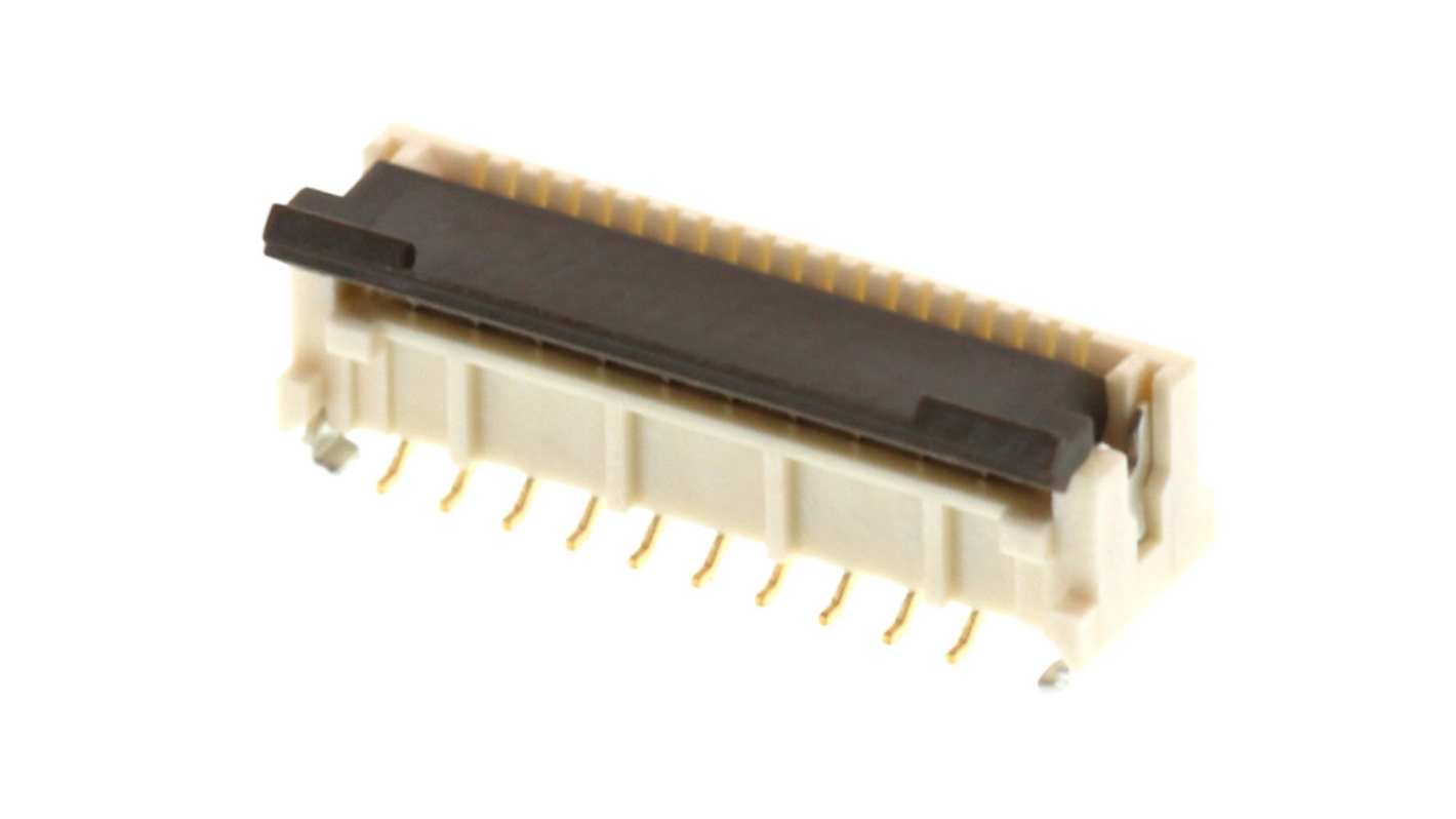 TE Connectivity FPC连接器, 0.5mm间距, SMT安装, 直角, 501951系列