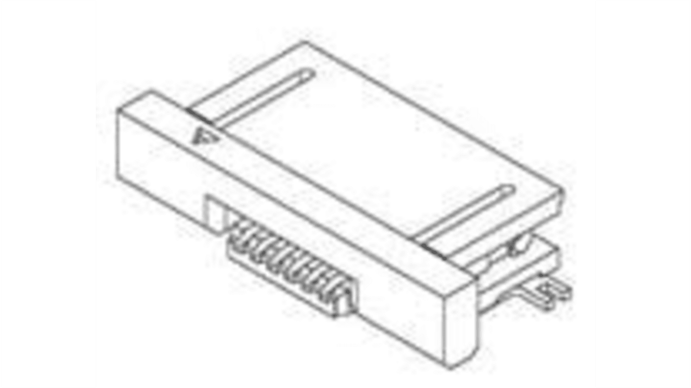 TE Connectivity FPC连接器, 0.5mm间距, SMT安装, 直角, 52437系列