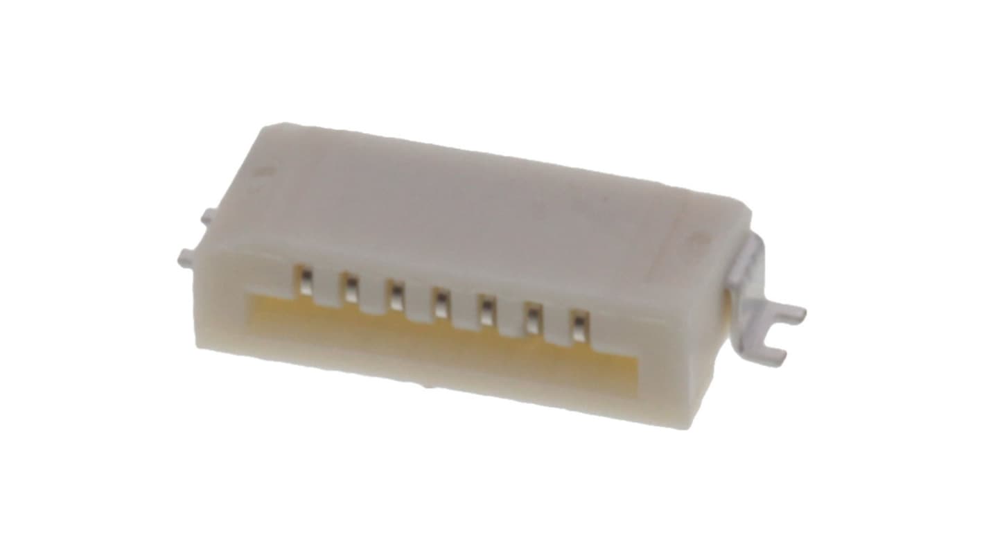 TE Connectivity FPC连接器, 7p, 1mm间距, SMT安装, 直角, 52793系列