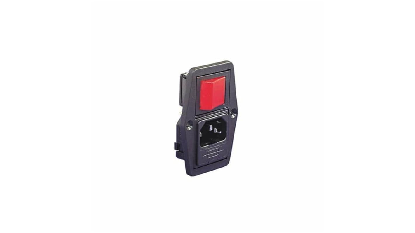 Bulgin Mains Connector, 2A Black