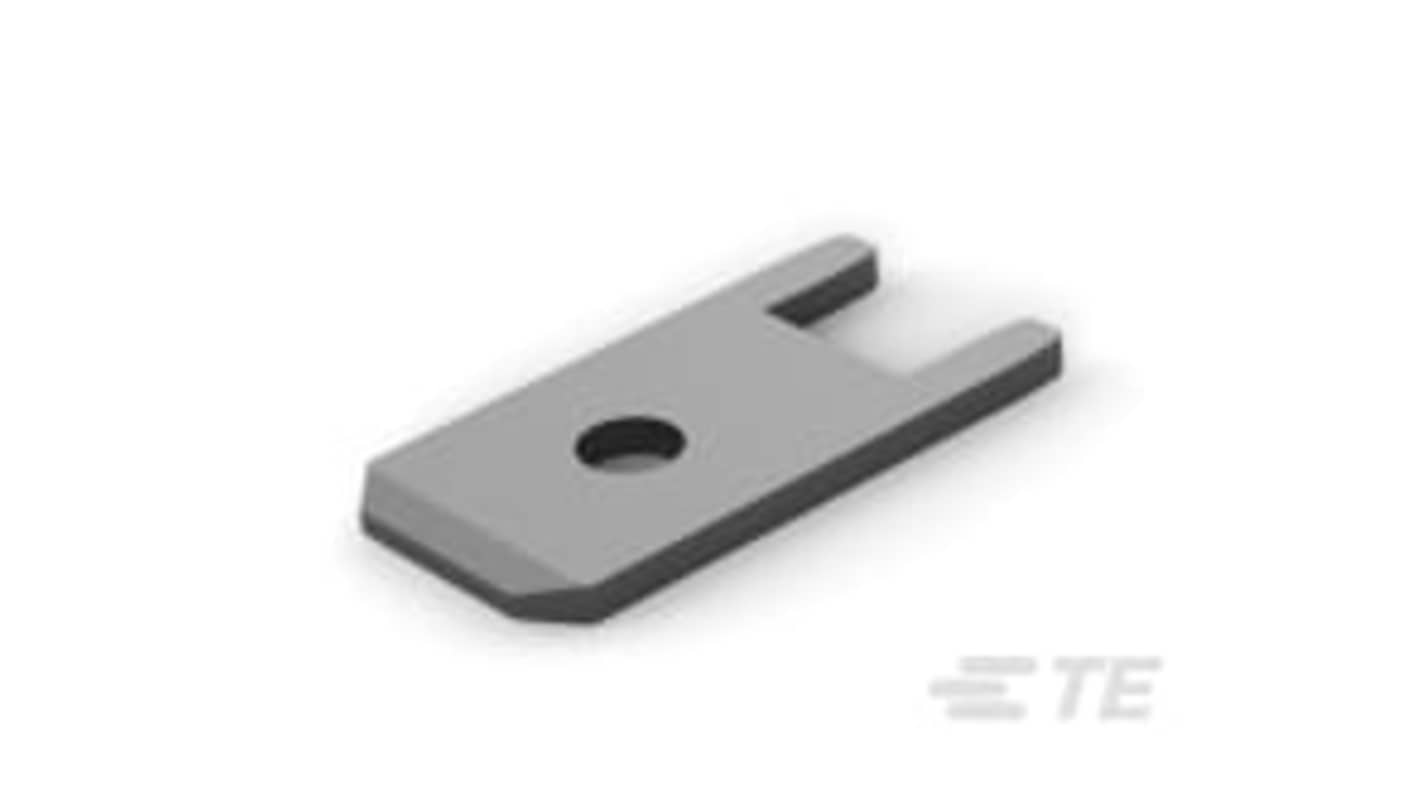TE Connectivity FASTON 250 Grey Uninsulated Receptacle Spade Connector, 62836-1Colour, 6.35mm Tab Size