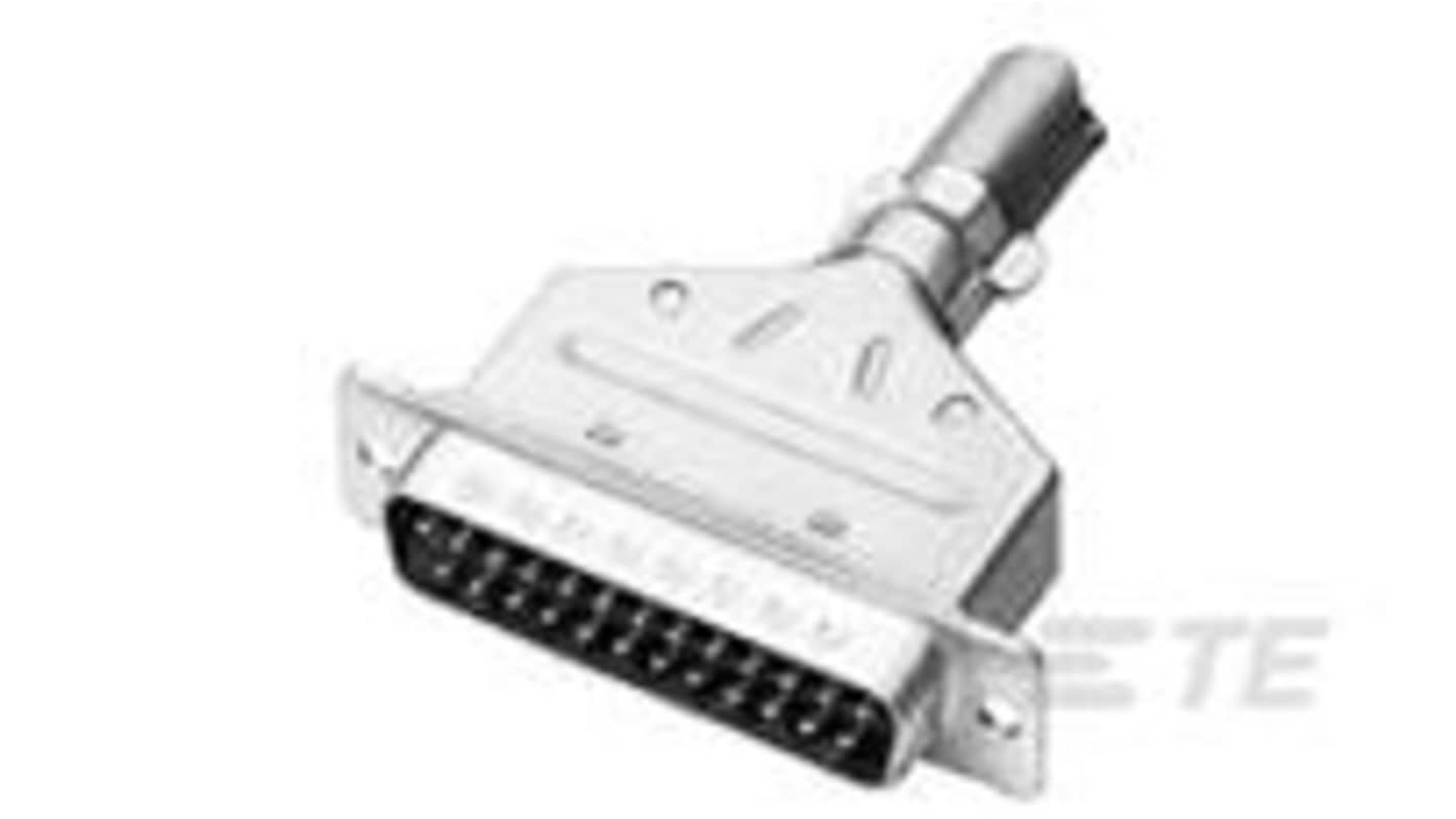 TE Connectivity 74754 25 Way Cable D-sub Connector Plug, 1.38mm Pitch