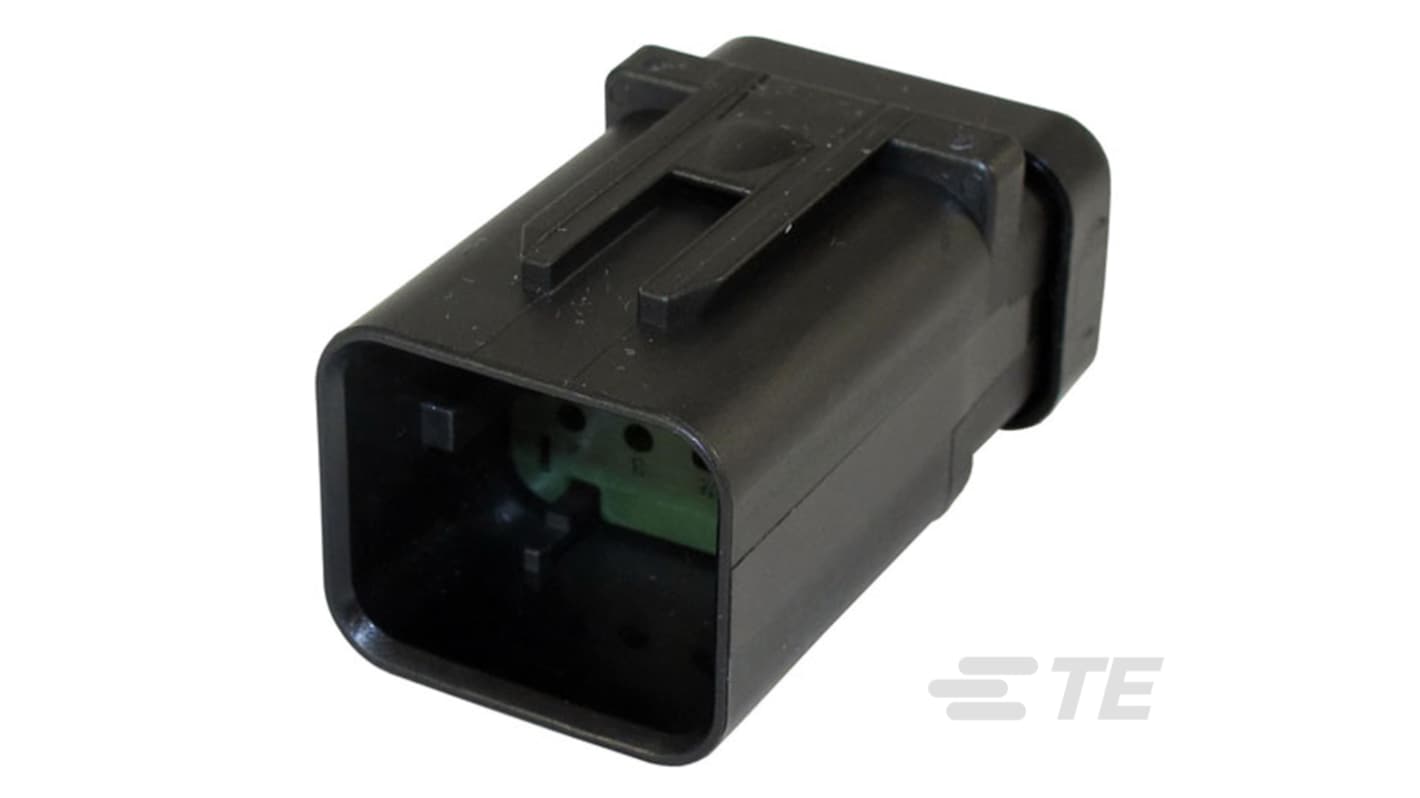 TE Connectivity, 776495 Automotive Connector PIN Black Cable Mount 8 Way, Wire Termination 776495-4