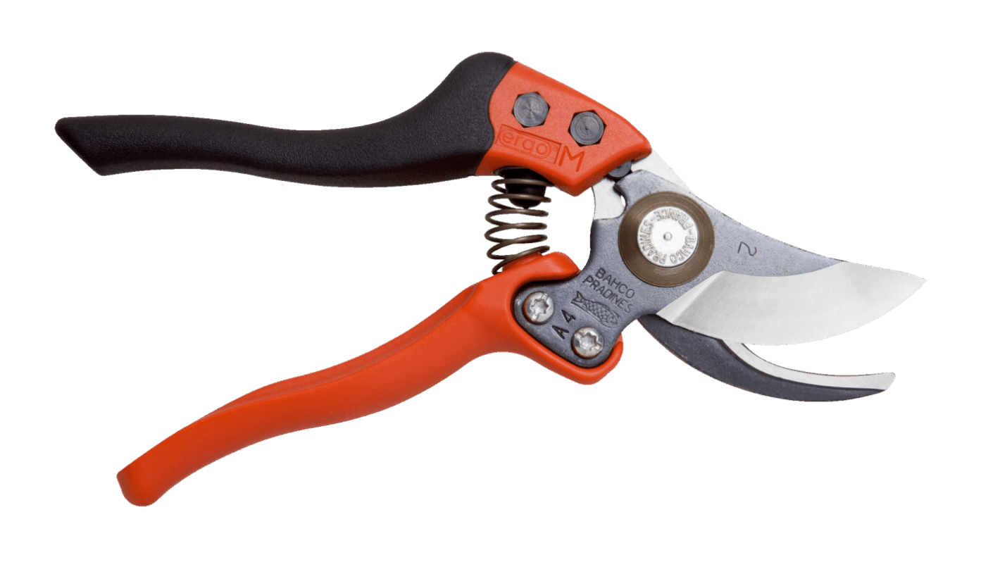 Bahco Elastomer Handle Secateurs, 20mm maximum cutting capacity