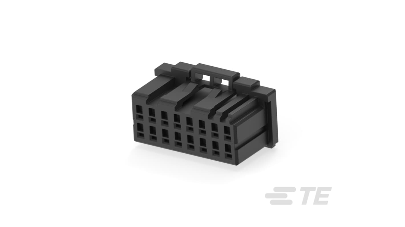 TE Connectivity Dynamic 1000 Series Series Cable Mount Housing Receptacle, 16 Contact(s), 2.5mm Pitch, 2 Row(s)