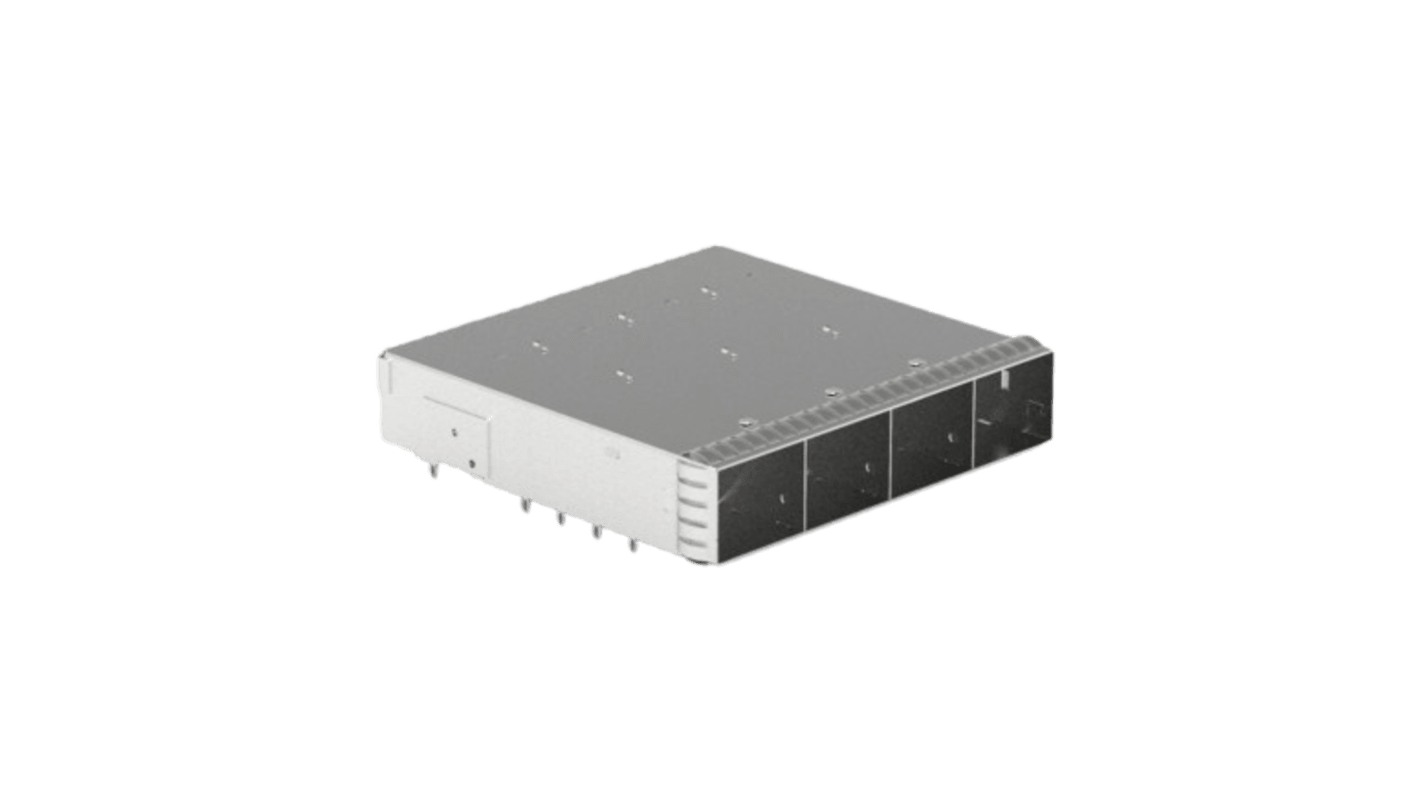 TE Connectivity Cage Assembly Male 4-Port, 2297550-1