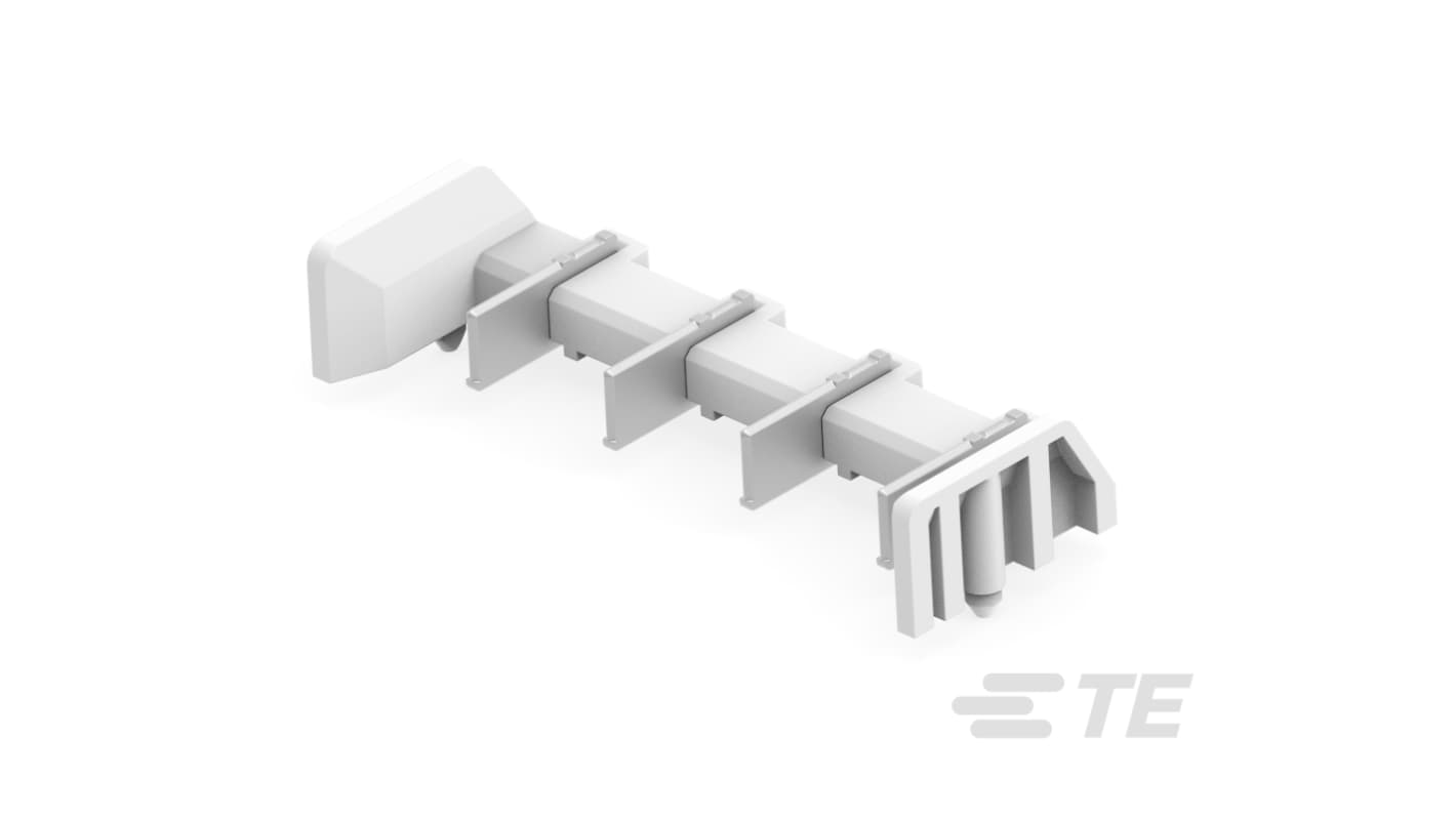 TE Connectivity, 8mm Pitch, BUCHANAN WireMate Two-Piece Poke-In Series, 4 Way, Vertical, Pluggable Terminal Block,
