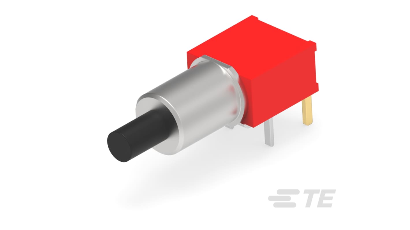 TE Connectivity Alcoswtich Series Push Button Switch, (On)-Off, Bushing, SPST, 250V, IP67