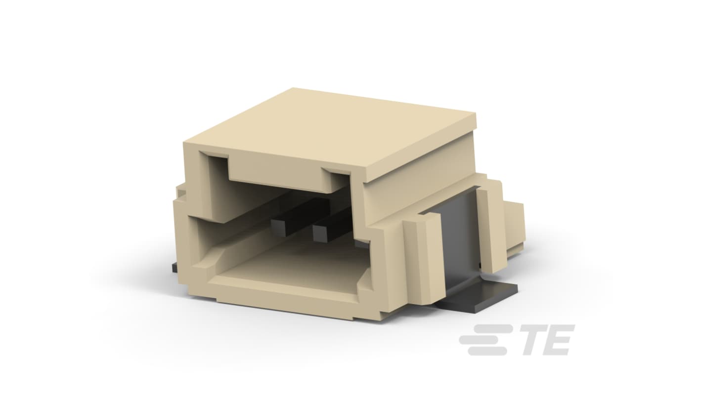 TE Connectivity AMP Mini CT Series Right Angle Surface Mount PCB Header, 3 Contact(s), 1.5mm Pitch, 1 Row(s), Shrouded