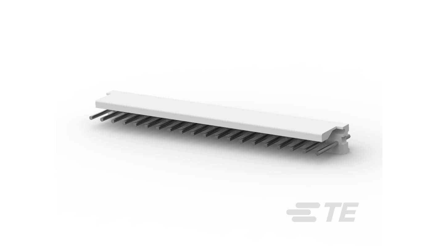 TE Connectivity MTA 156 Series Vertical Board Mount PCB Header, 20 Contact(s), 3.96mm Pitch, 1 Row(s), Shrouded