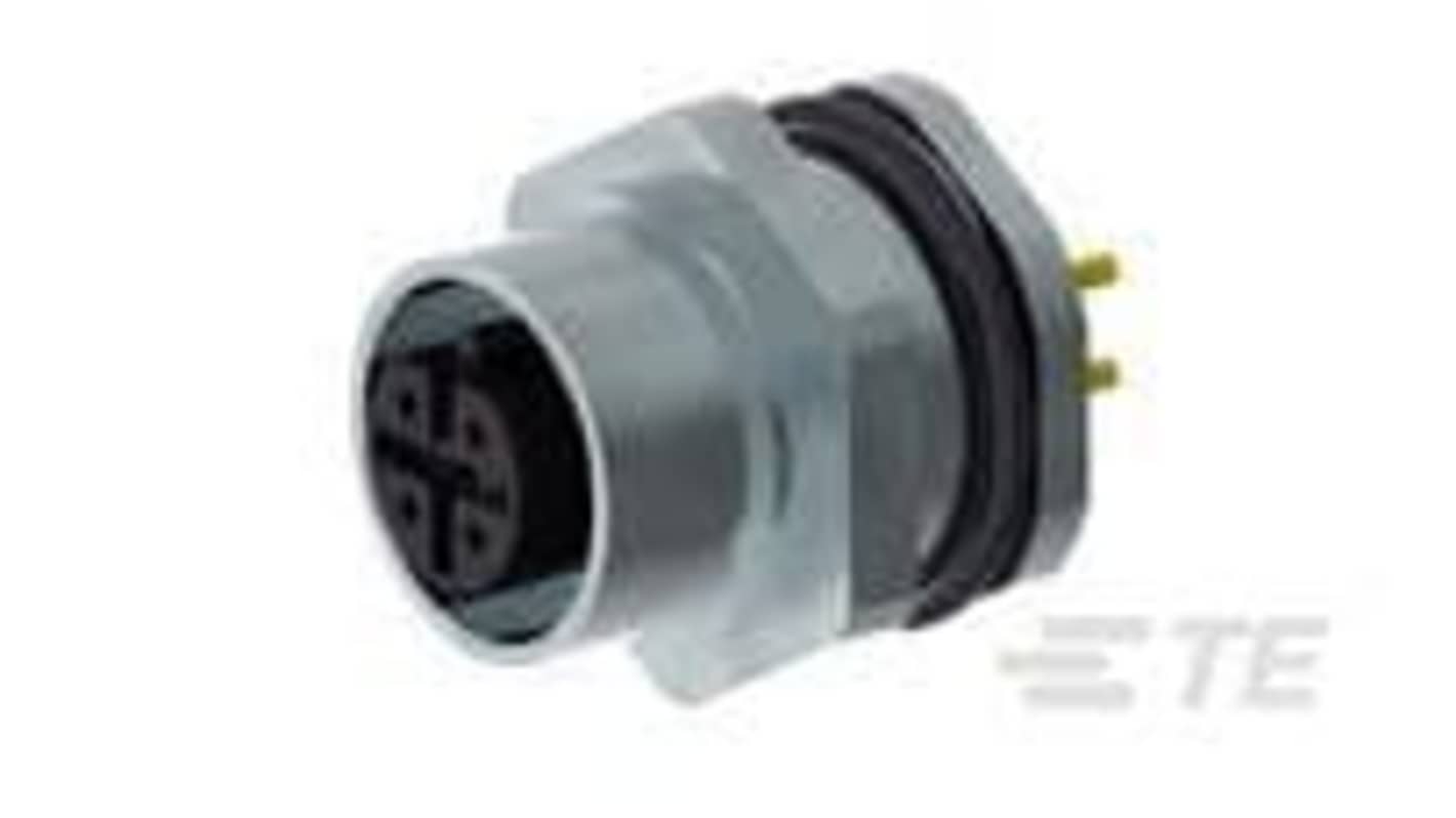 TE Connectivity Circular Connector, Panel Mount, M12 Connector, Female, 3-2271 Series