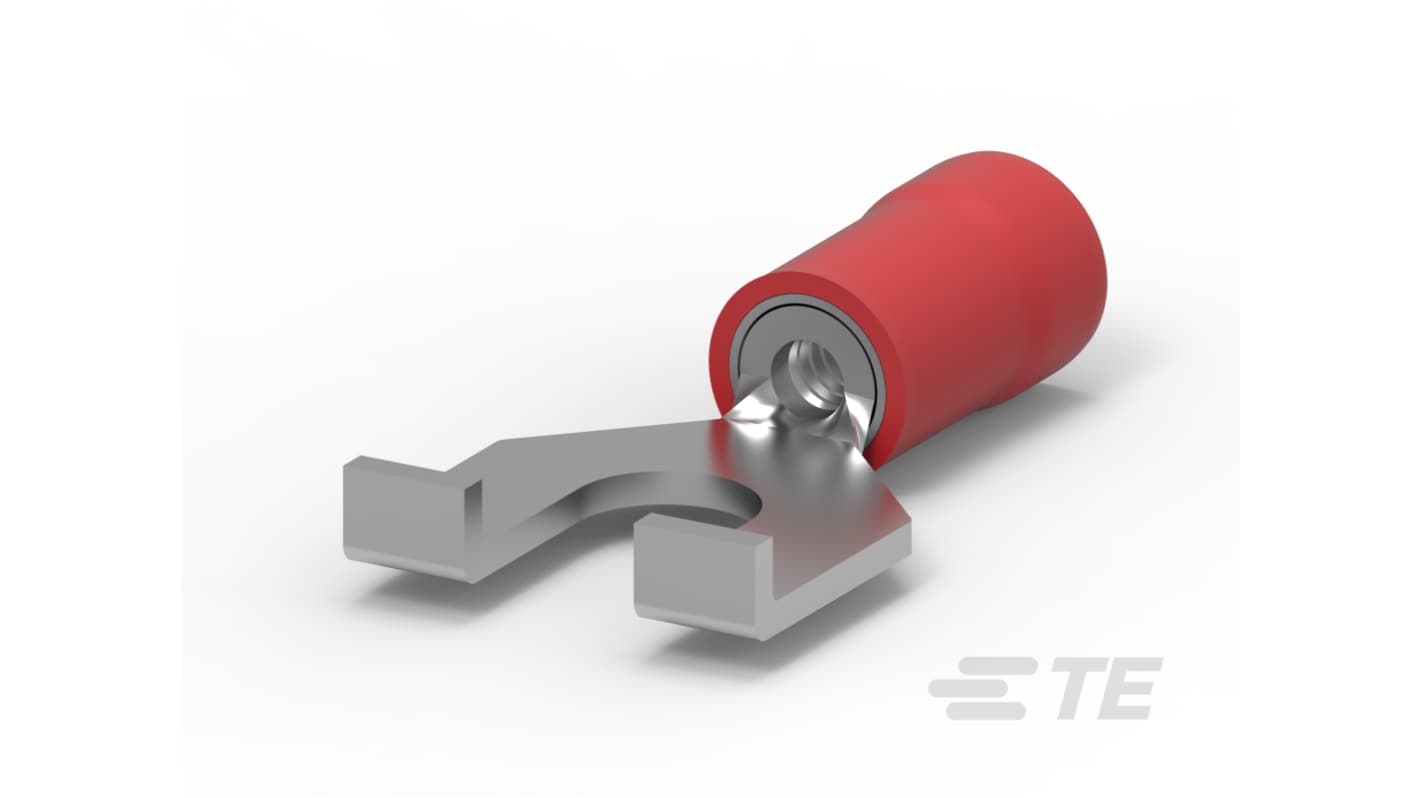 TE Connectivity PIDG Insulated Spade Connector, Spade Flange Tongue Terminal
