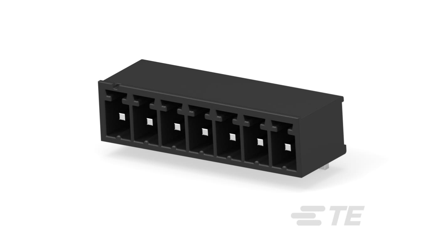 TE Connectivity, 3.81mm Pitch, Buchanan, 7 Way, Right Angled, Pluggable Terminal Block, Header, Board Mount, Solder,