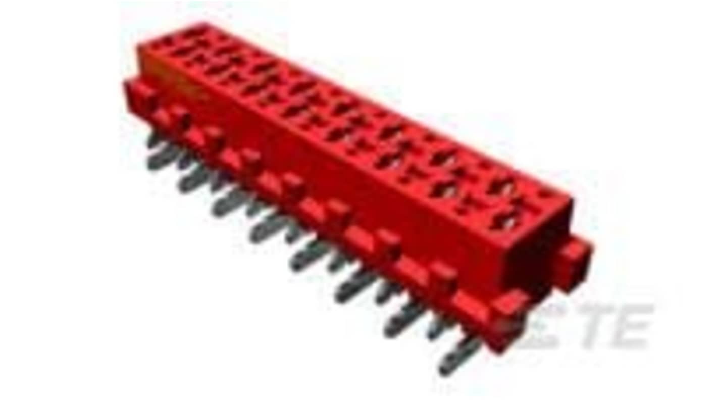 TE Connectivity Micromatch Series Vertical Board Mount PCB Connector, 18 Contact(s), 1.27mm Pitch, 2 Row(s), Shrouded