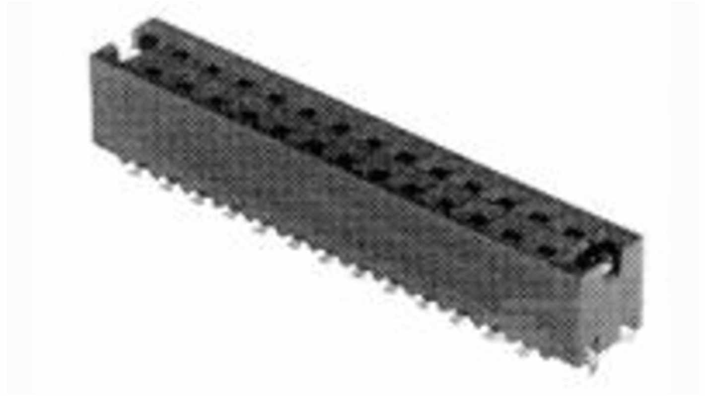 TE Connectivity AMPMODU Series Vertical Board Mount PCB Header, 34 Contact(s), 2.54mm Pitch, 2 Row(s)