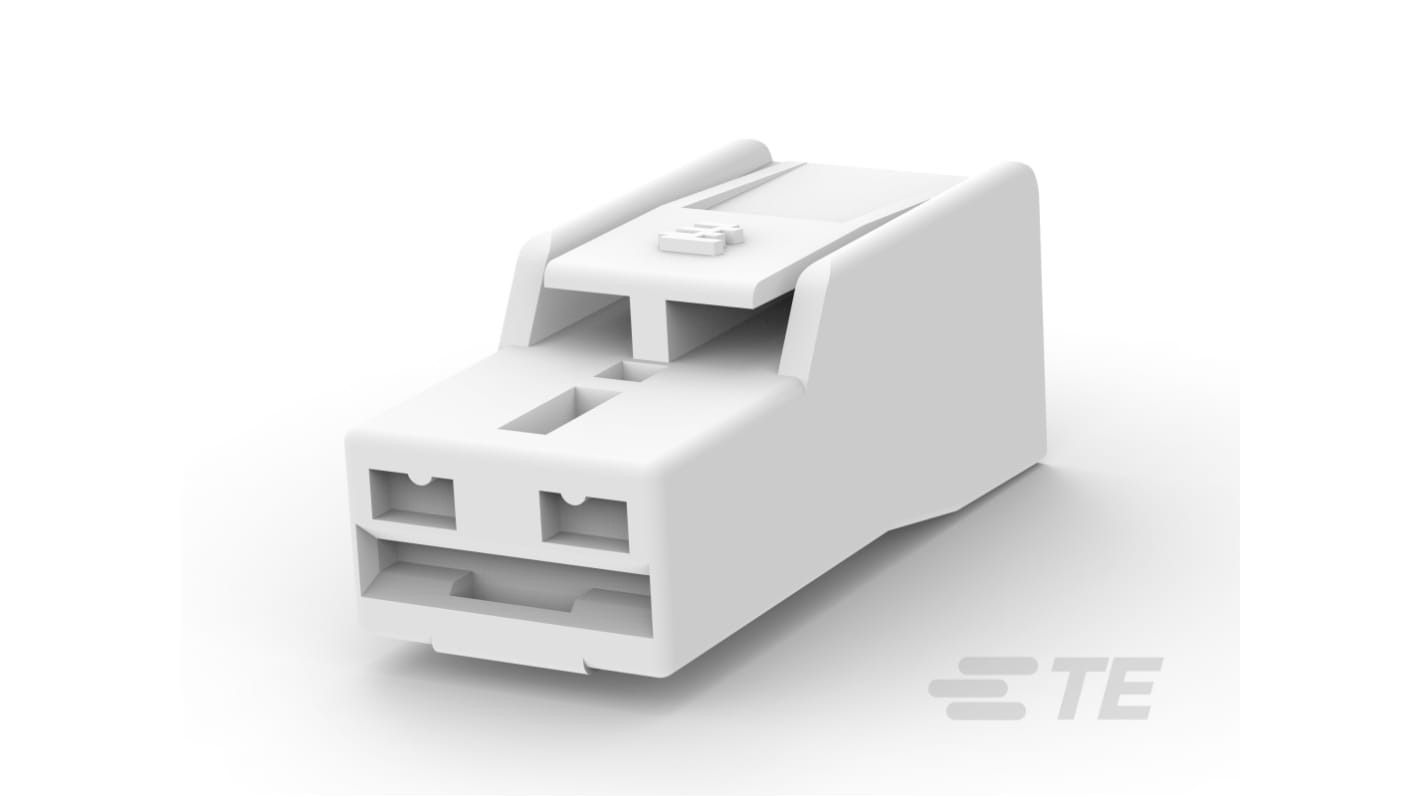TE Connectivity, Positive Lock 250 Automotive Connector Accessory Receptacle Natural Cable Mount 1 Way, Crimp