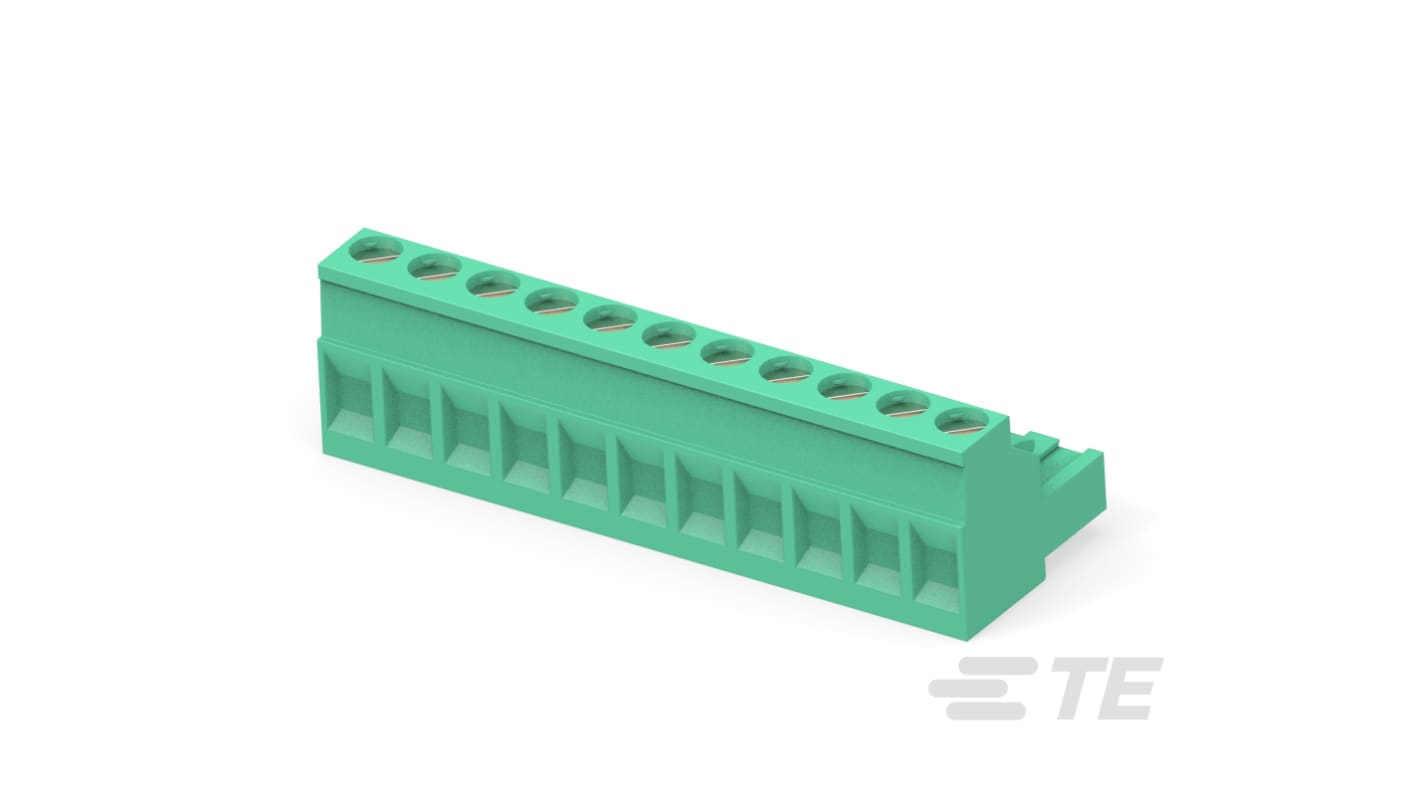 TE Connectivity, 5.08mm Pitch, Buchanan, 11 Way, Right Angle, Pluggable Terminal Block, Plug, 1-796634-1