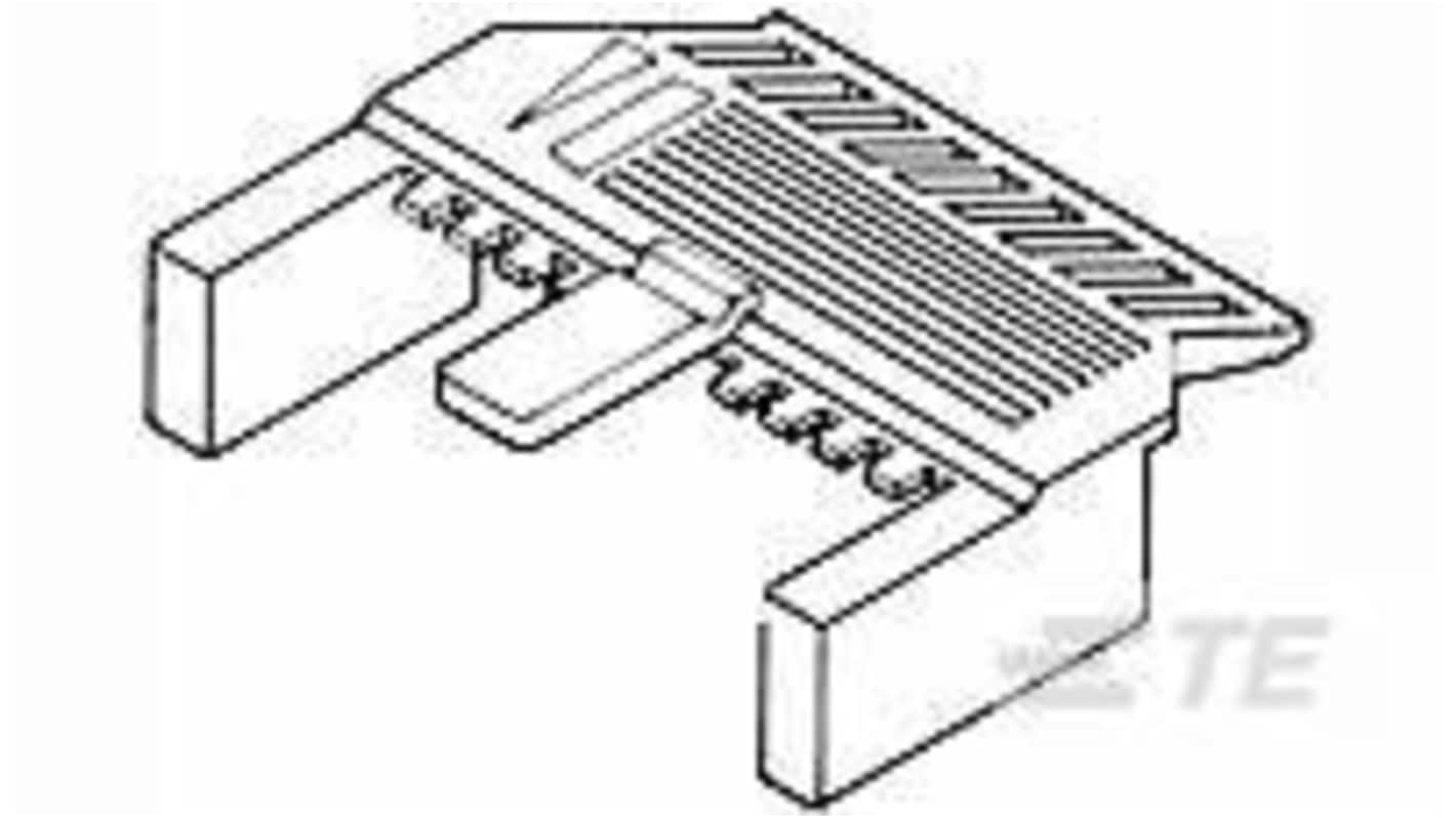 TE Connectivity AMPMODU Series Header, 16 Contact(s), 2.54mm Pitch