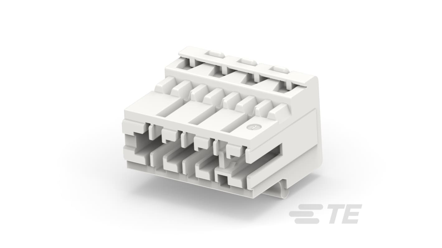 TE Connectivity, EDGE HOUSING Receptacle Connector Housing, 5mm Pitch, 4 Way, 1 Row