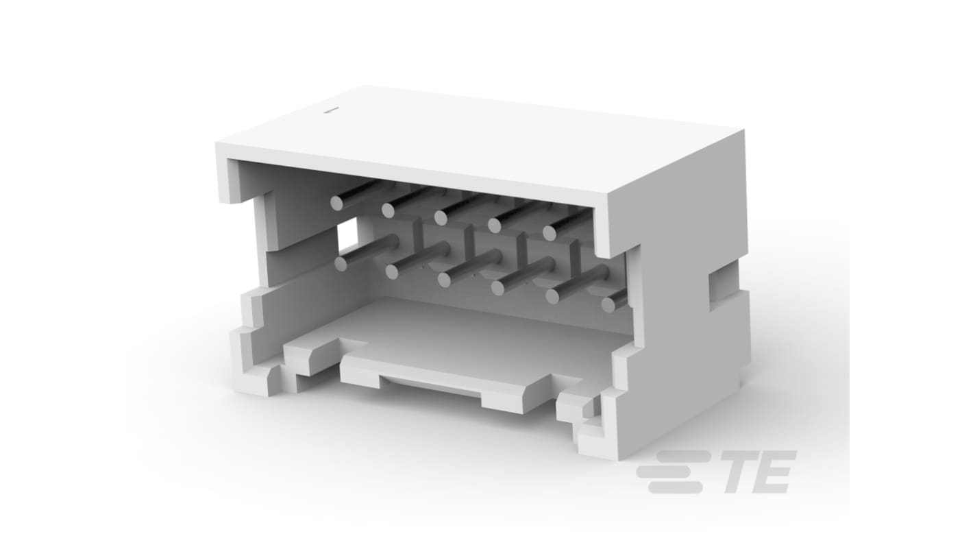 TE Connectivity Economy Power 2.5 Series Vertical Header, 2 Row(s)