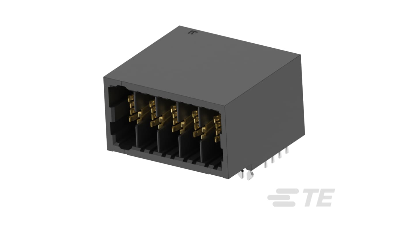 TE Connectivity Dynamic DZ 5200 Series Right Angle PCB PCB Header, 5 Contact(s), 5.08mm Pitch, 1 Row(s), Shrouded