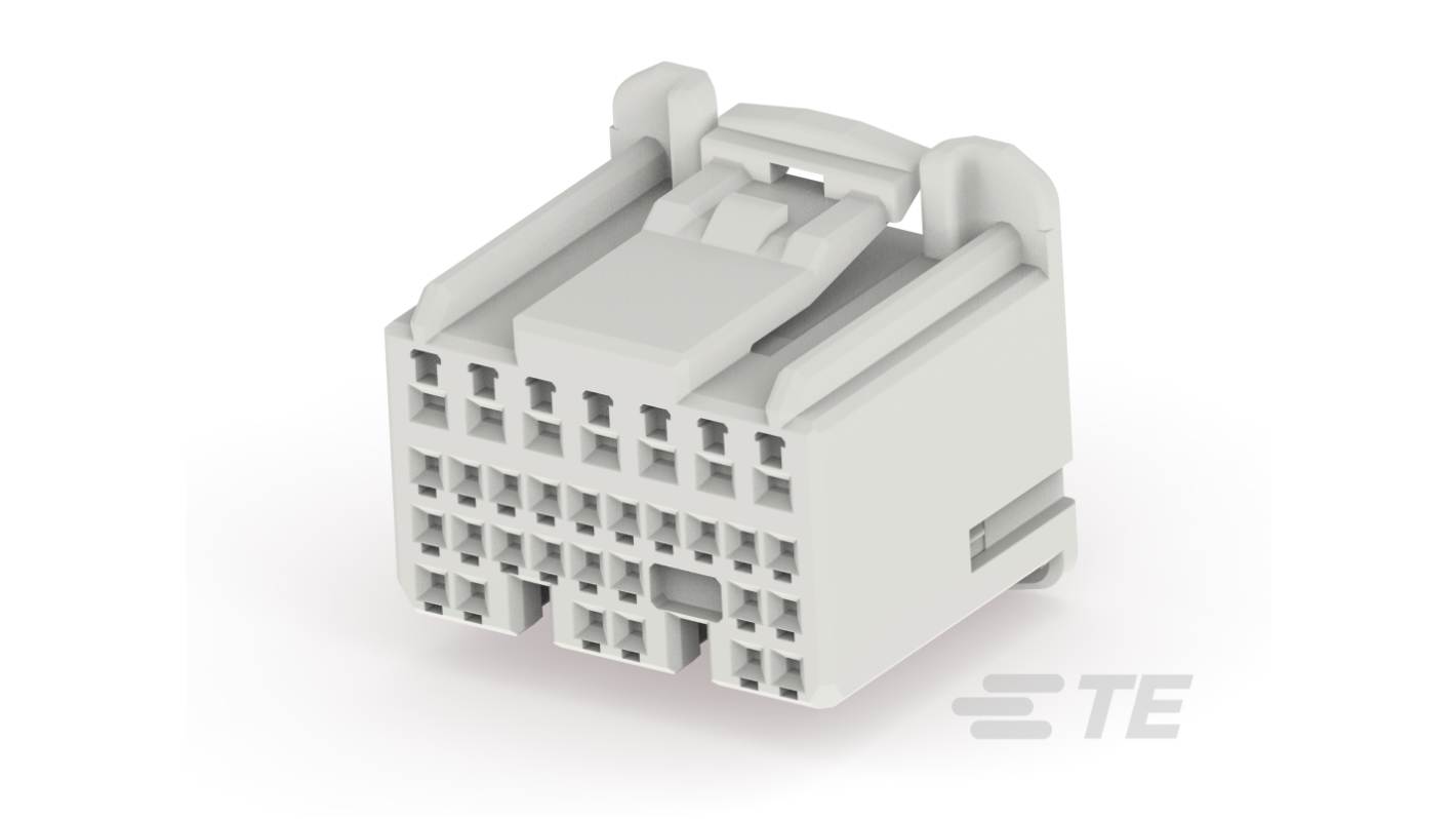 TE Connectivity, 11233 Automotive Connector Socket White Cable Mount 31 Way, Plug In Termination 1123341-1