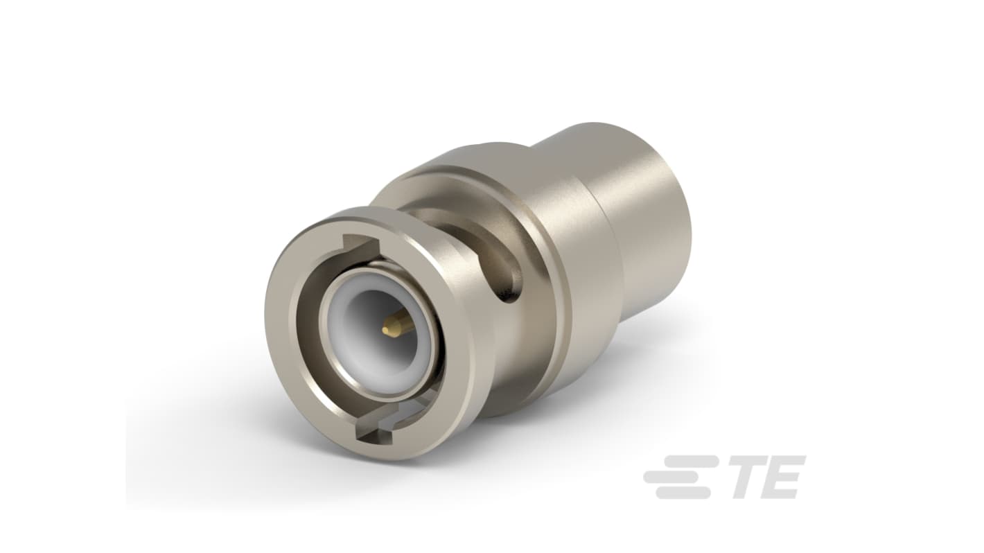 TE Connectivity Straight 50Ω Coaxial Adapter FME Plug to BNC Plug 2GHz