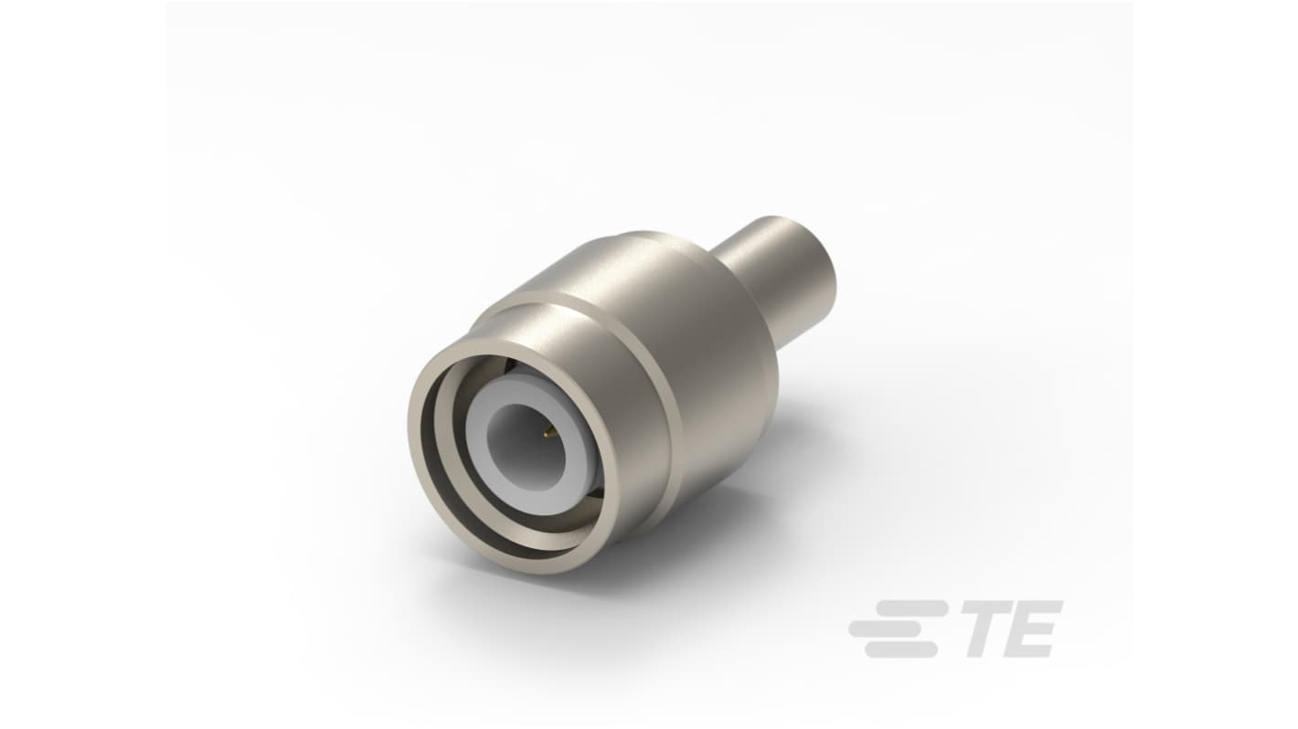 TE Connectivity 13376 Series, Plug Cable Mount TNC Connector, 50Ω, Crimp Termination, Straight Body