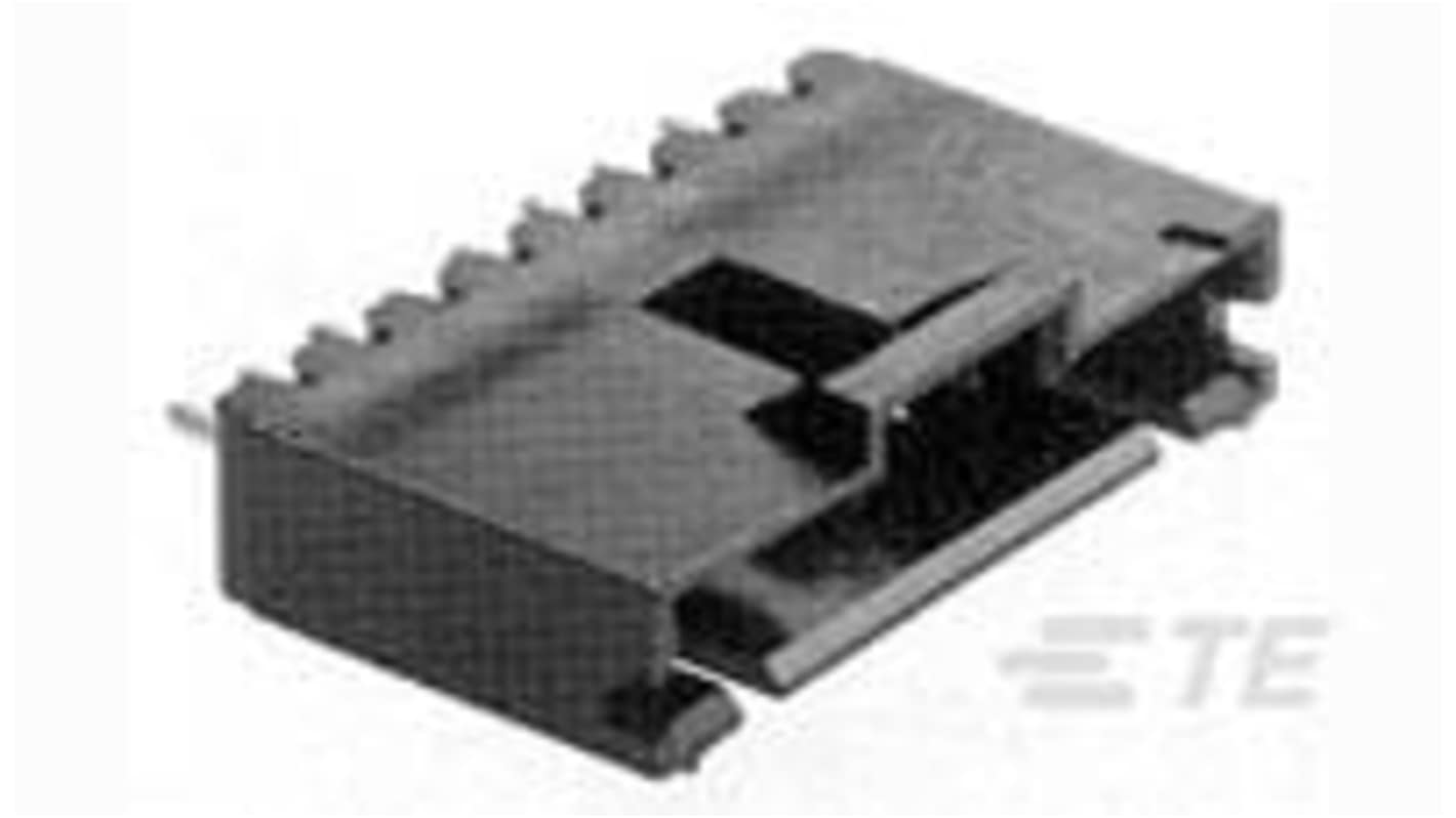 TE Connectivity AMPMODU MTE Series Vertical Board Mount PCB Header, 6 Contact(s), 2.54mm Pitch, 1 Row(s), Shrouded