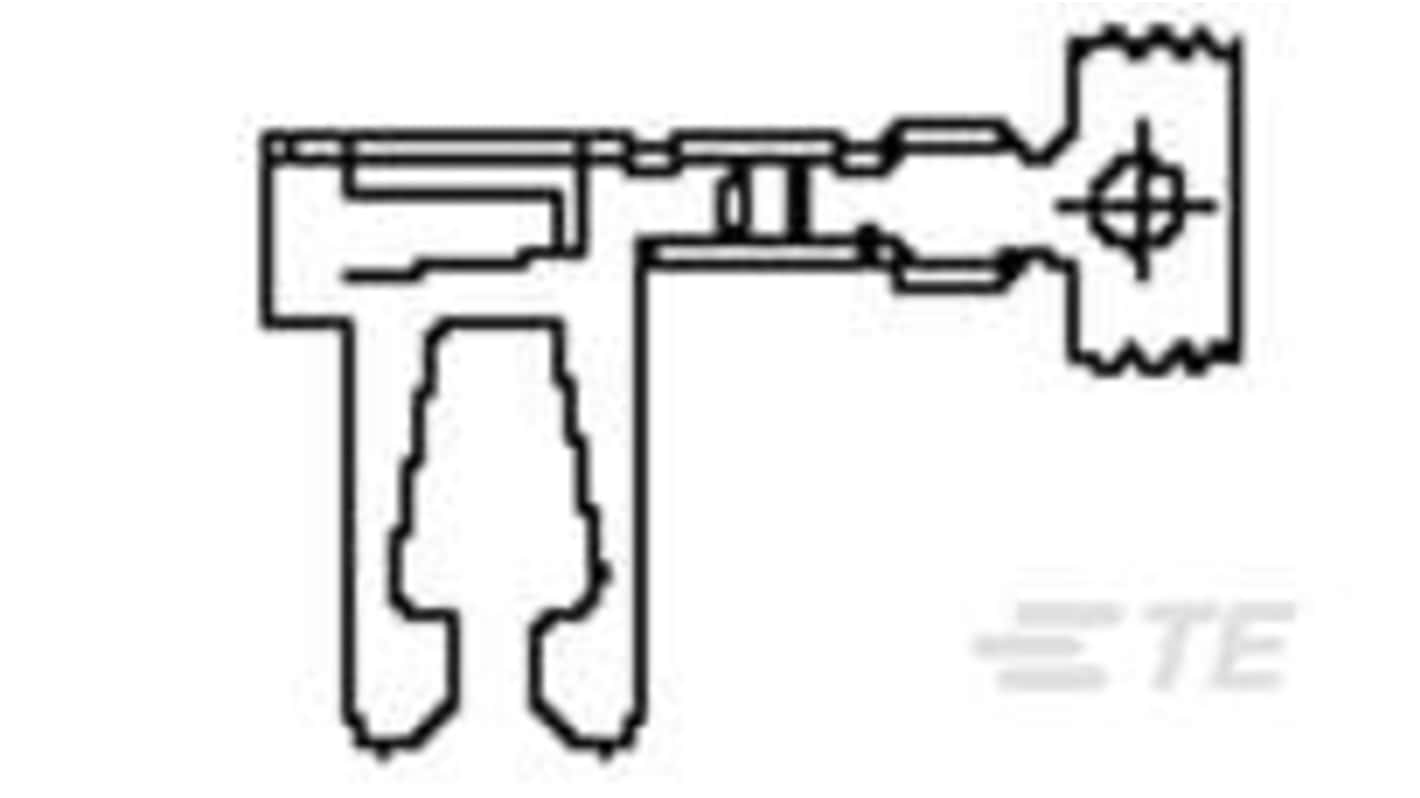 TE Connectivity 530002 Series Right Angle Edge Connector, Panel Mount