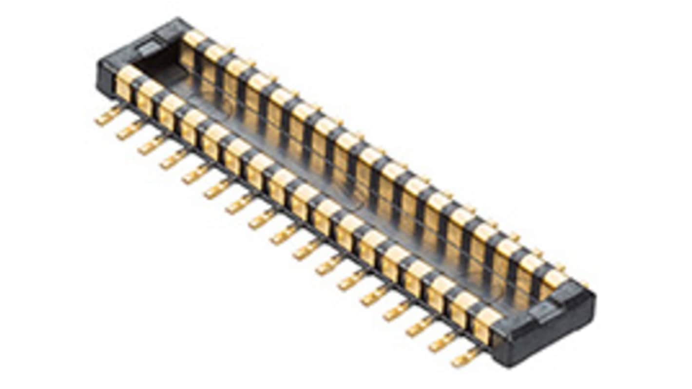 Molex 504622 Series Board Mount PCB Header, 40 Contact(s), 0.35mm Pitch, 2 Row(s), Unshrouded