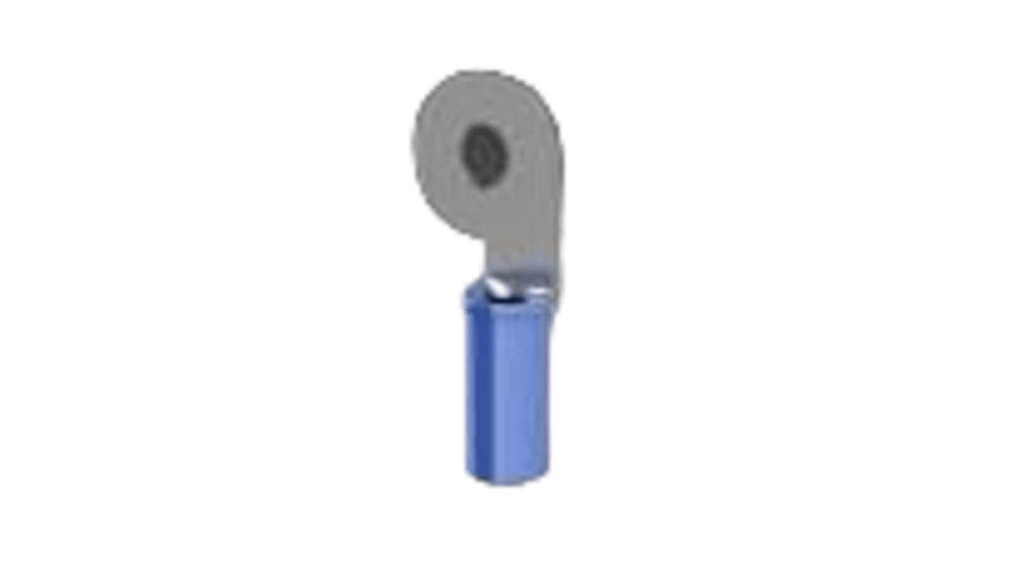 TE Connectivity, PIDG Insulated Ring Terminal, M3.5 Stud Size, Blue