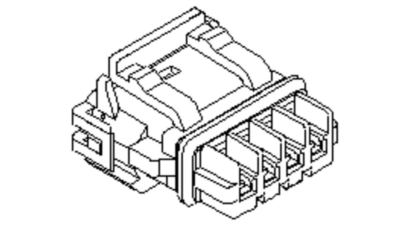 Molex, 52117 Receptacle Connector Housing, 2.5mm Pitch, 2 Way, 1 Row