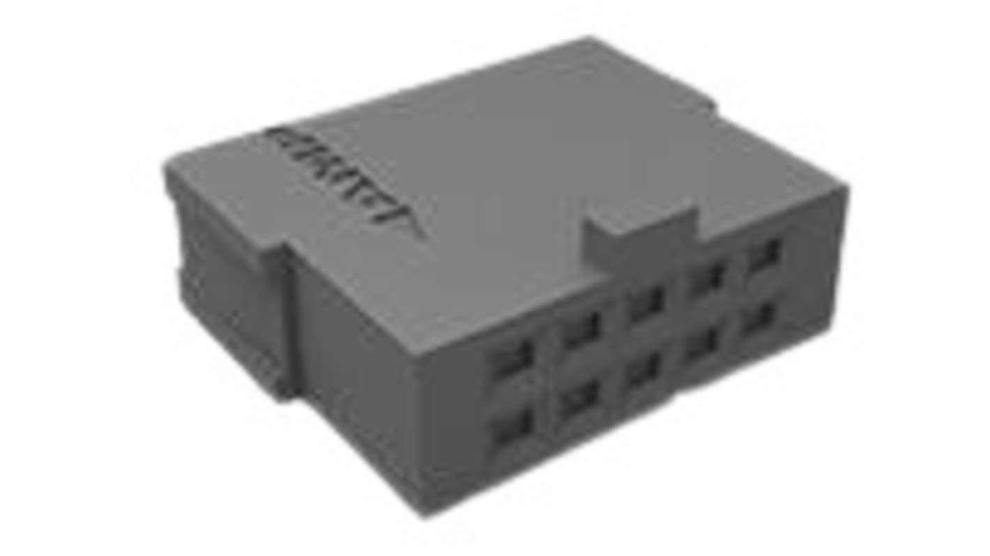 TE Connectivity FPC连接器, 母座, 34p, 2.54mm间距, 电缆安装, 直向, 487223系列