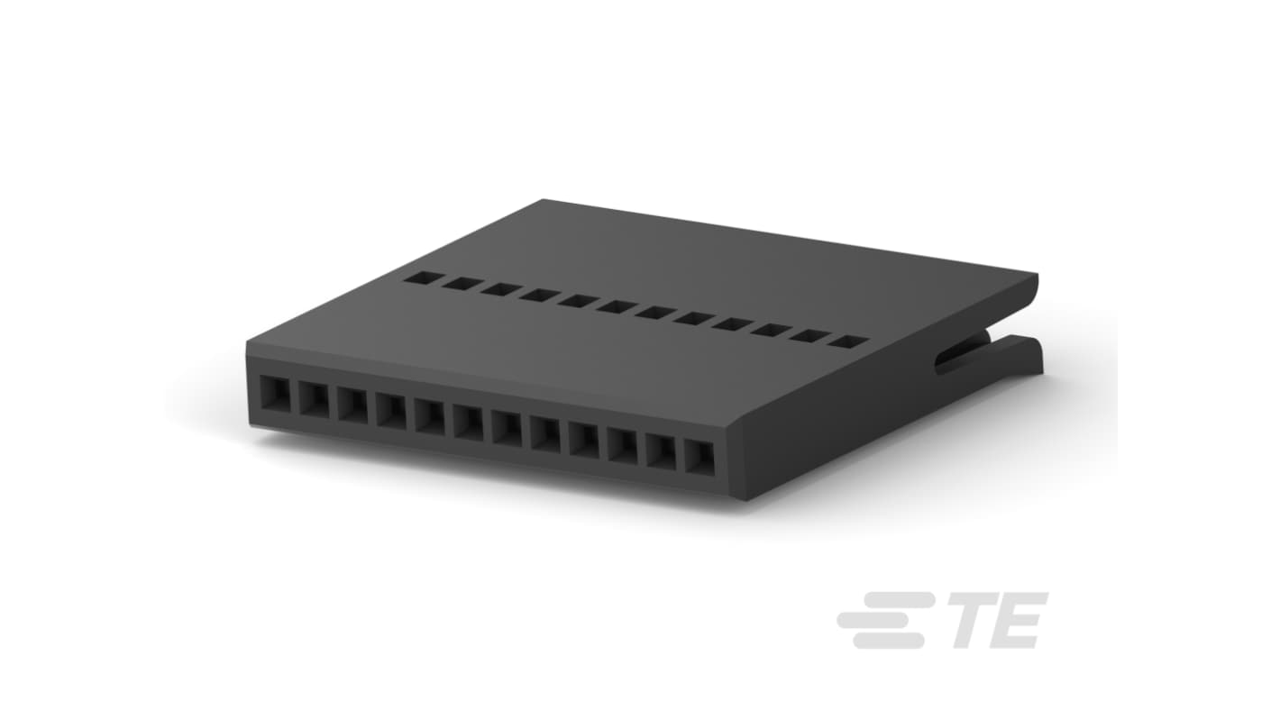 TE Connectivity FPC连接器, 母座, 12p, 1.27mm间距, 电缆安装, 直向, 487544系列