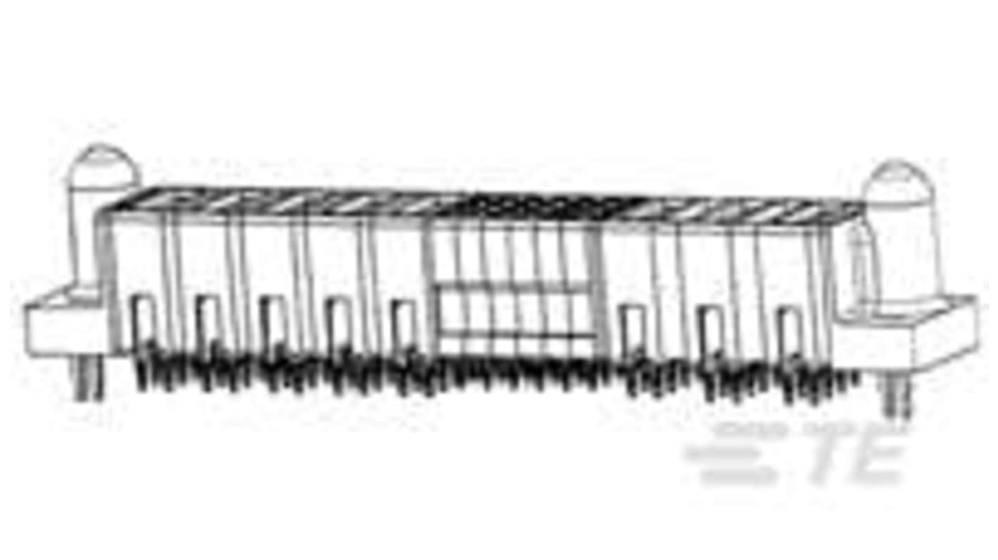 TE Connectivity MBXL Series Vertical Board Mount PCB Header, 20 Contact(s), 2.54 → 6.35mm Pitch, 4 Row(s),