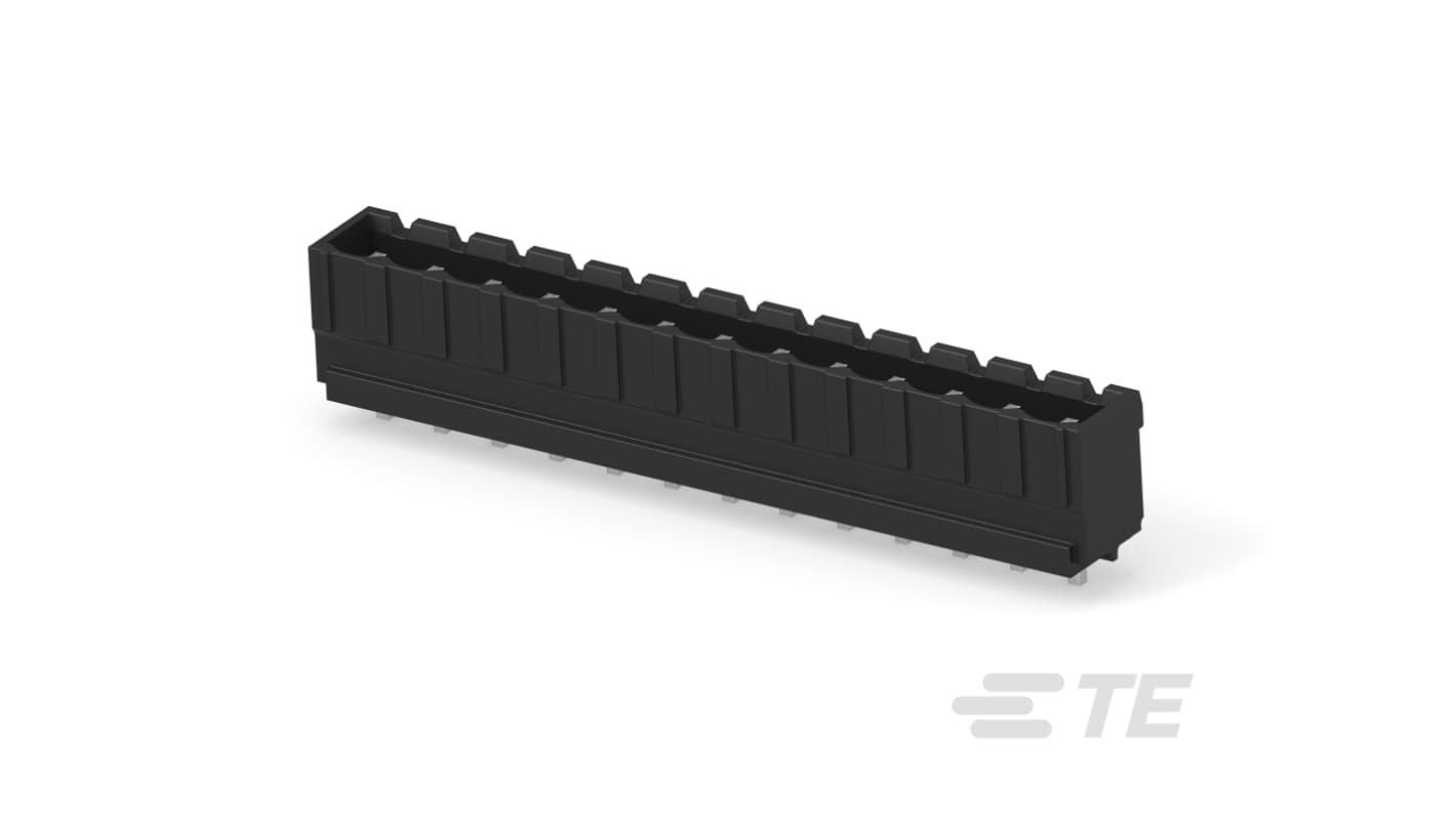 TE Connectivity, 5.08mm Pitch, Buchanan, 13 Way, Vertical, Pluggable Terminal Block, Header, Board Mount, Solder,